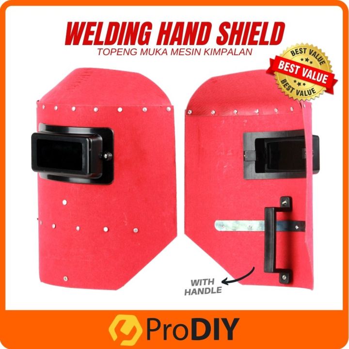Welding Fibre Face Shield Hand Shield Cover With Plastic Handle Mask Plastic Glasses Topeng Muka Mesin Kimpalan 焊接手盾