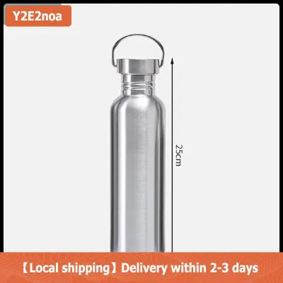 【Local shipping】 350 500 600 750 1000ML Stainless Steel Bike Water Bottle Fitness Single Walled Water Bottle Leak-Proof Portable Sports Kettle