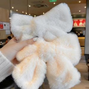 QEARL9 Fashion Plush Big Bow Hairpin Cute Barrette Hair Clip Women Girls Elegant Hairgrips Hair Clip Party Hair Accessories