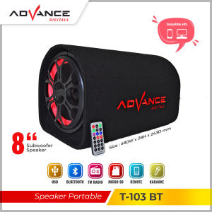 Advance T-103BT Speaker Bluetooth Subwoofer 8 Inch Hi-Fi Stereo Sound Multifungsi Salon Aktif