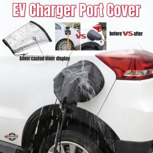 EV Charger Port Cover Universal Rainproof Waterproof Magnetic Adhesion Fit Car Charging Protector