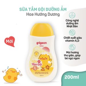 Sữa Tắm Gội Toàn Thân Cho Bé Pi.geon Baby Wash 2 in 1 700ml Mẫu Mới