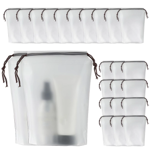 24Pcs MultiUse Drawstring Storage Bag Protective Dustproof Organizers Pouch For Shoes Clothes Toiletry Travel Accessories