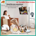 StanByMe 27 32 Inch Portable Smart Rolling Android Tablet Touch Screen lps TV Tablet Miracast Display With Wheels. 