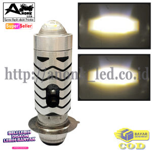 Lampu Depan Motor Beat D2s Laser Devil Biru / Lampu Utama Motor H6 D2 Lasergun Devil Eyes D2S