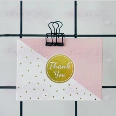[SG SELLER] [FREE SHIPPING] 6 Pcs Mini Thank you Cards With Envelope Greeting Card Teachers Mothers Fathers Day