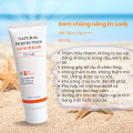 Kem chống nắng nâng tone Dr Lady Natural 60ml Hàn Quốc SPF50+ giúp nâng tone mỏng nhẹ kiềm dầu chống nước. 