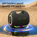 Loa Bluetooth di động công suất cao ZEALOT ZE01 công suất 120W, chống nước, đèn RGB nhiều màu, loa siêu trầm không dây, âm thanh nổi 360 độ, Kết nối TWS - Chính hãng bảo hành 12 tháng. 