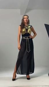 ชุดฮาโลวีนคลีโอพัตราฟาโรห์   ชุดคอสเพลย์ราชินี ชุดเทพธิดากรีก #