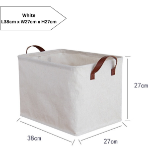 Ready Stock Multifunctional Foldable Storage Basket Hangable Home Living Organizer Simple Space Saving Large Capacity Durable Portable Waterproof Wardrobe Rack Cabinet Balcony Bedroom Store Room Playroom Clothes Bedsheet Snacks Drinks Toys Book Cosmetic