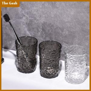 [The Gesh] Plastic Mouthwash Toothbrush Cup With Handle Home Bathroom Tumblers Portable Mug Transparent Toothbrush Holder