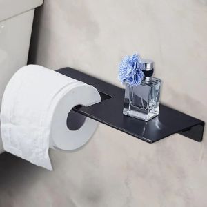CHENJIE อุปกรณ์ติดผนัง ที่ใส่กระดาษชำระ รับน้ำหนักได้มาก ประหยัดพื้นที่มาก ที่แขวนผ้าเช็ดตัว มีเสถียรภาพ แผ่นรองรีด ชั้นวางม้วนกระดาษ ห้องน้ำในห้องน้ำ