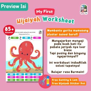 My First Hijaiyah Worksheet (FREE Gunting & Lem) - [Pustaka Hulwah x My Bunayya]