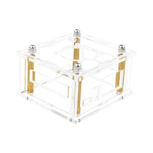 Vỏ acrylic bền cho Cam Pi 3 bảng mạch phát triển bao vây vỏ chính xác mở cổng Có/không có quạt