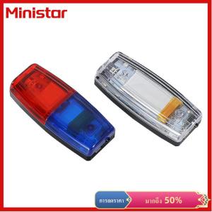 Ministar ไฟเตือนไหล่ LED สีแดงสีฟ้าสำหรับตำรวจไฟเตือนความปลอดภัยของคนงานไฟแฟลชสัญญาณเตือนไฟกระพริบ