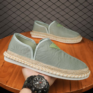 Espadrille Shoes for Men Loafers Fisherman Shoes Summer Casual Sneakers Male Trend Canvas Driving Shoes for Men 2023 Style