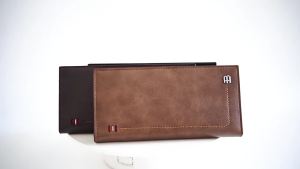 LZD  Mens Wallet Long New Style Baellerry Multiple Card Slots Simple Zipper Wallet Anti-Theft Swiping Clutch