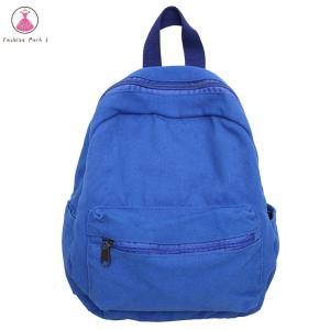 【NEW】 Mini Backpack for Women Solid Color School Bag Canvas Vintage Knapsack Casual Bookbag Travel Bag