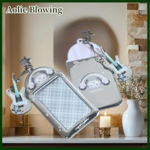 Aolie Kawaii 3 Inch Photocard Holder Bag Pendant Photo Frame Picture Display Stand Card Holder Student Keychain For Bag