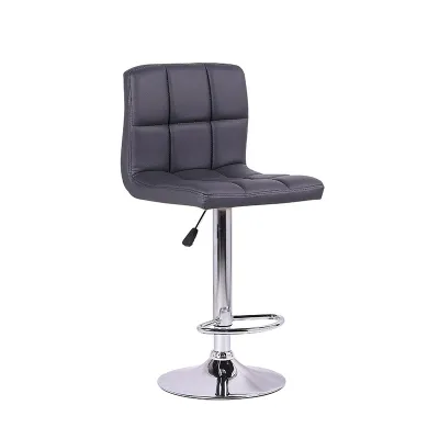 【jimilelifed】เก้าอี้สตูลบาร์ พนักพิงหลัง ปรับสูงต่ำ บาร์โมเดิร์นหุ้มหนัง PU Bar Stool