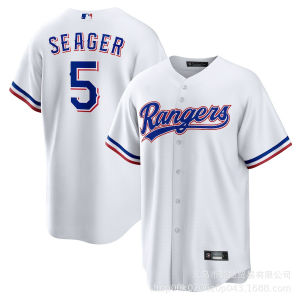 MLB Ranger SEAGER#5/GARCÍA#53/DEGROM#48 Embroidered Baseball Jacket Wholesale