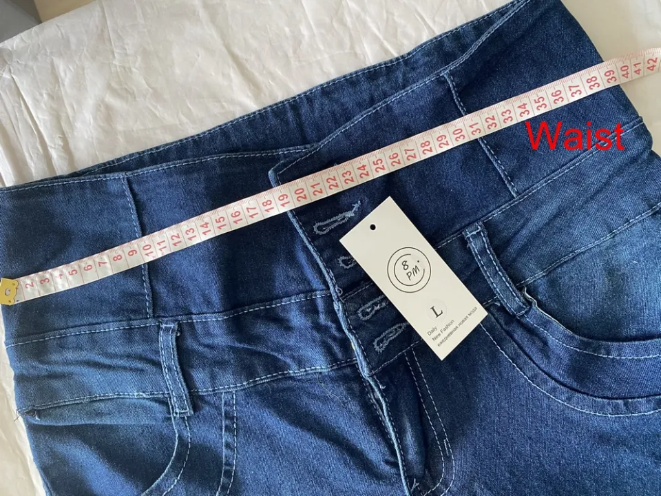 Womens Jeans WOMENGAGA Sexy High Waist Denim Button Slim Buttocks