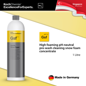 Koch-Chemie Gentle Snow Foam 1 Litre - pH Neutral High Foaming Car Care Cleaning Shampoo Conc. pH7.5