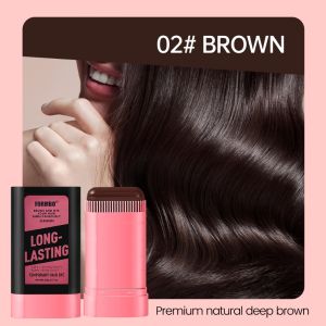 Organic Hair Color Stick Hair Dye Comb Long Lasting Waterproof And Sweat-proof No Smudge No Fading Hair One-time Color Touch-Up