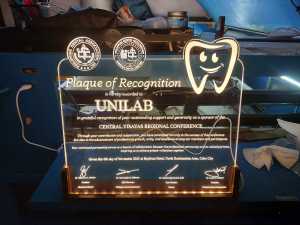 LED Edge-Lit Custom Made Plaques Stylish U-shaped LED wooden base stand Any occasion. Unique fully customizable 8-10-12-14 inch avalable.