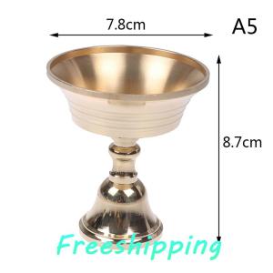baoxue Multi-Size Golden Copper Alloy Candle Holder Candlestick Candelabrum Home Decor