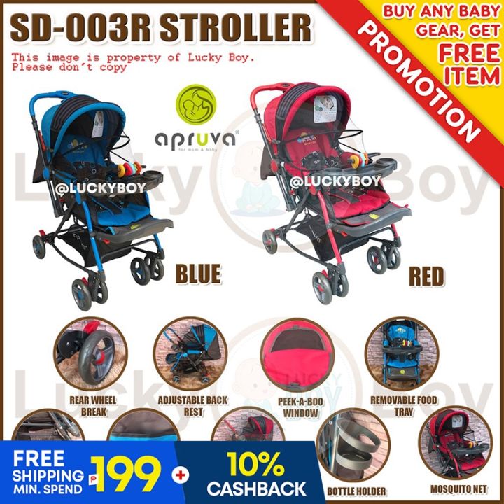 Apruva SD-003R Multifunctional Stroller for Baby with Rocking Features  Lazada PH
