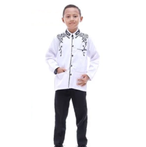 Jasko Setelan Lis / Setelan Baju Celana Baju muslim Jasko Jas koko anak laki laki motif bordir