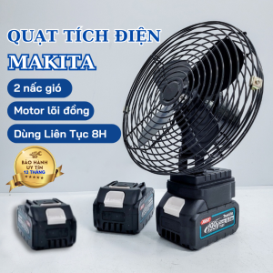 Bảo hành 12 tháng - Cobo Quạt sạc tích điện kim loại và pin makita 24000mAh với 10 cell pin siêu mạnh 21v dễ mang theo pin đa năng dễ thay thế