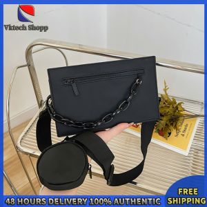 Vktech Womens PU Leather Crossbody Bag Small Square Shape with Adjustable Strap and Classic Design