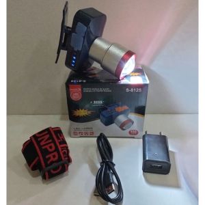 Senter Kepala Super Terang Sunpro S-8126 / Senter Kepala Zoom 100 Watt / Senter Kepala 100 Watt Super Terang / Senter Kepala Anti Air / HeadLamp Super Terang / HeadLamp 100 Watt ~ BRO