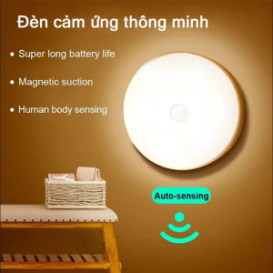 LED Đèn cảm biến tự động sáng Gia dụng thông minh đèn cảm ứng chuyển động phạm vi rộng sạc USB một đèn đèn đêm