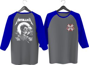 KAOS RAGLAN PRIA ACE M81 3/4 DEPAN BELAKANG \ KAOS RAGLAN PRIA LENGAN 3\4 ATASAN PRIA / KAOS MURAH / KAOS DISTRO / KAOS SIMPLE / T-SHIRT PRIA