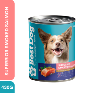 SP BESTDOG Can Wet Dog Food 430g (1 can SUPERIOR SMOKED SALMON)