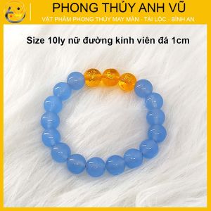 Vòng phong thủy nữ tam hợp tỵ dậu sửu - size 8 10ly cho người mệnh thủy mệnh mộc - khai quang may mắn tài lộc - PHONG THỦY ANH VŨ