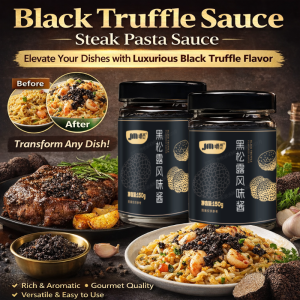 Premium Black Truffle Sauce Gourmet Italian Wild Harvested 100% Natural Pasta Pizza Dip Condiment