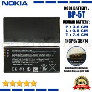 Baterai Nokia Lumia 820 RM-825 / 630 RM-978 / 635 RM-974 / 636 RM-1027 / 638 RM-1010 / BP-5T BL-5H