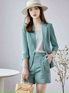 Set Bộ Vest 3 Món Áo Vét Và Quần Đùi Sang Trọng Cá Tính BY4583