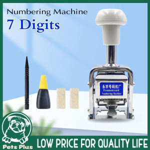 ★Same Day Shipping★ Number Machine 7 Position Automatic Numbering Machine Into The Number Coding Page Chapter Marking Machine Digital Stamp Numbering-Machine