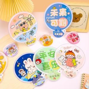 Quạt Gập Cute Hình Thú – Combo 2 cái – Gập Gọn Nhét Vào Tay Cầm Nhiều Mẫu Dễ Thương Tiện Mang Theo