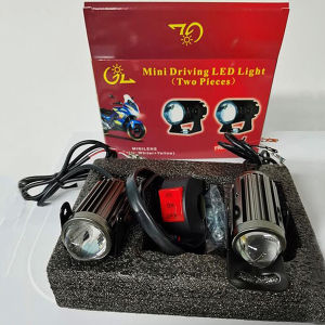 2PCS Fog Light LED Spotlights Car Spotlights Motorcycle Spot Lights Mini Driving Light White+Yellow（Malaysia Warehouse Stock）
