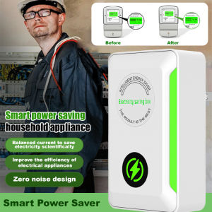 ⚡ Power Saver Box: Energy Saving Device With Zero Noise Stable Voltage Reactive Compensation Scientific Saving Balanced Current Overload Protection Auto Regulation