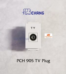 Chang เต้ารับโทรทัศน์ รุ่น PCH905 รุ่นใหม่ TV Plug ปลั๊กทีวี ตราช้าง