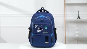 Children Backpack Large Capacity Astronauts Kids School Bag Cartoon Boys Waterproof Schoolbag㏇X0422