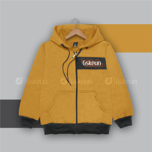 Jaket Hoodie Anak Gskeun Zipper Motif Stripe Desain Casual untuk Usia 2-12 Tahun