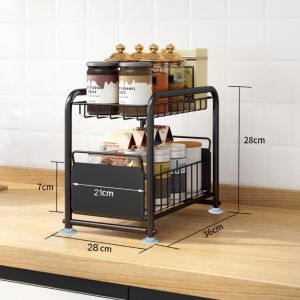 [SG SELLER]Cabinet Organiser Rack / Storage Rack / Desktop Organiser / Kitchen Rack / Under Sink Rack / Office Rack